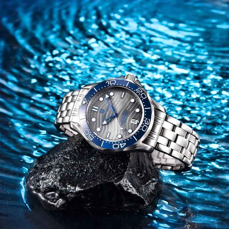 Pagani Design Veracius Blue Stainless Steel Bracelet