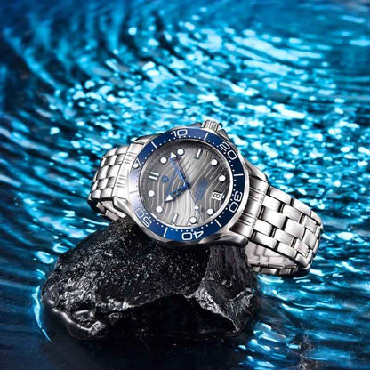 Pagani Design Veracius Blue Stainless Steel Bracelet