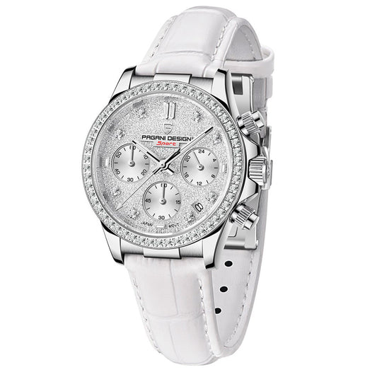 Relógio Feminino Pagani Design Daisy White